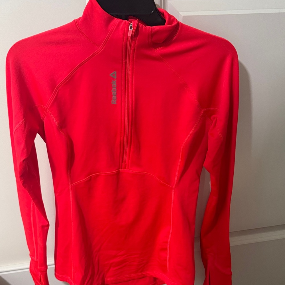 Reebok Bright Pink Half-Zip Pullover
